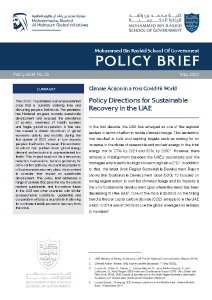 UAE CLIMATE ACTION POST COVID- 19