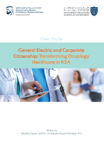 GENERAL ELECTRIC AND CORPORATE CITIZENSHIP: TRANSFORMING ONCOLOGY HEALTHCARE IN KSA